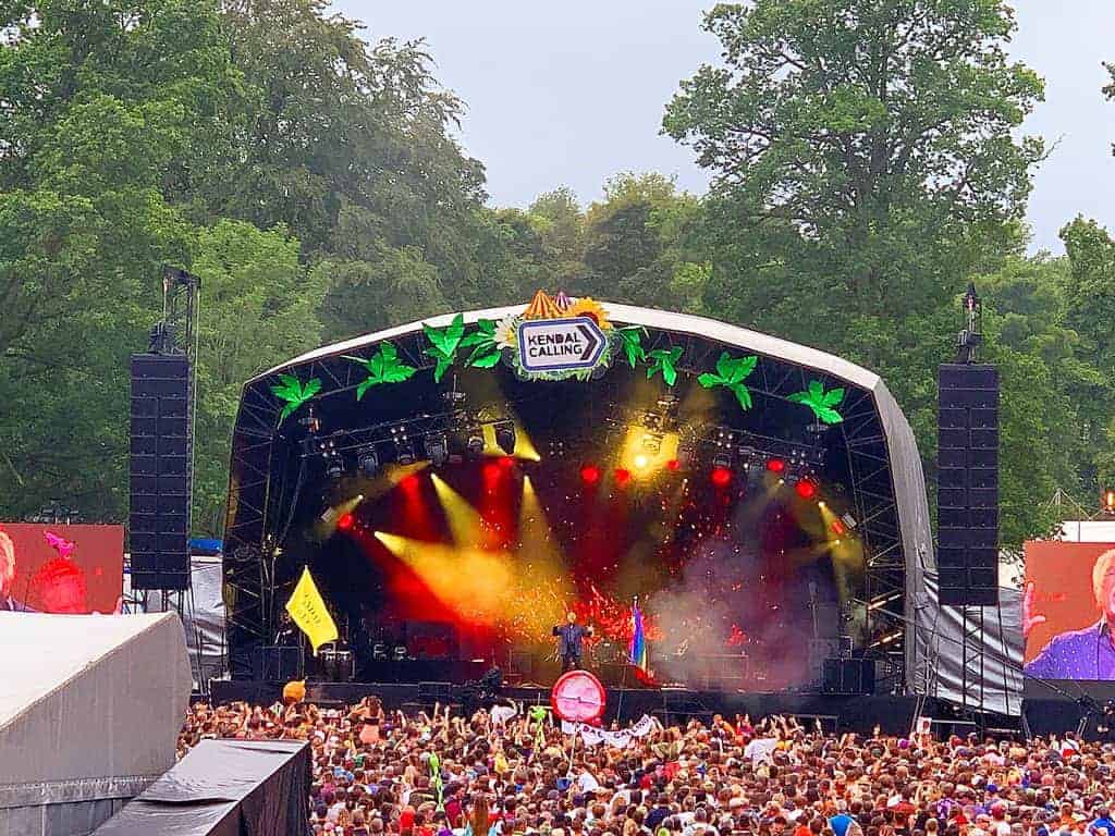 Mr Tom Jones on stage at Kendal Calling.