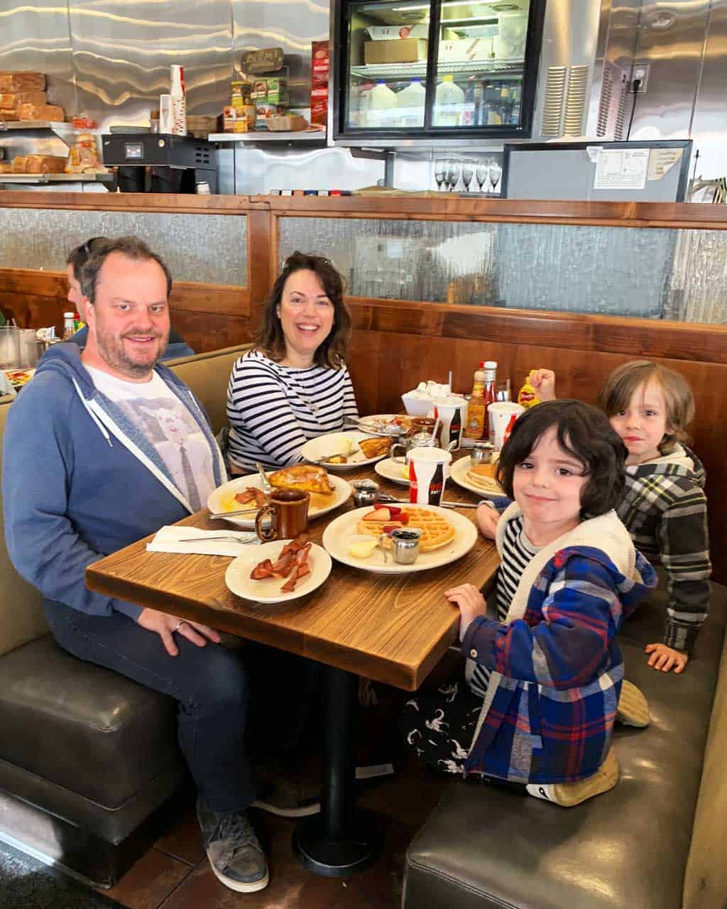 Family breakfast at The Pinecrest Diner.