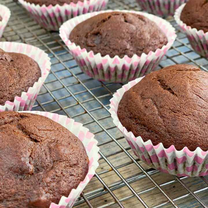 Easy Gluten Free Chocolate Banana Muffins