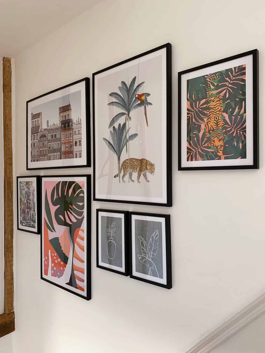 creating a gallery wall at home with Desenio