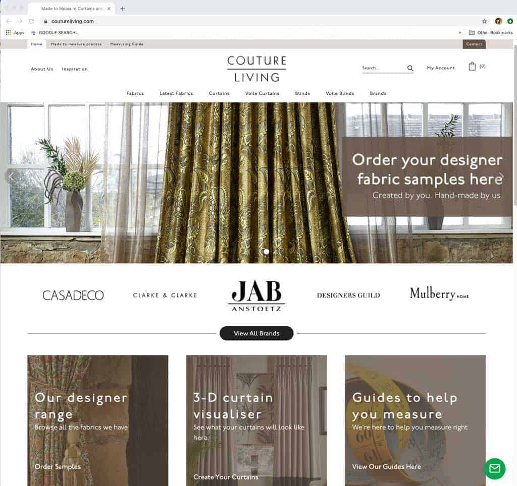 Couture Living website