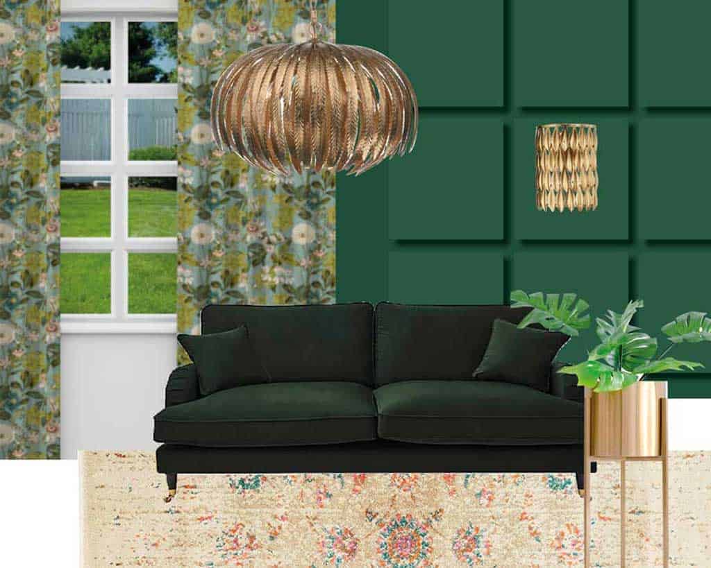 Creating Mood Boards is a useful way to select curtains. 