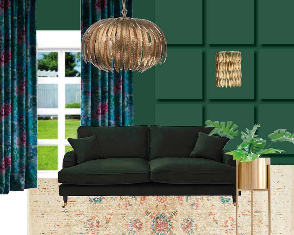 Creating Mood Boards is a useful way to select curtains. 