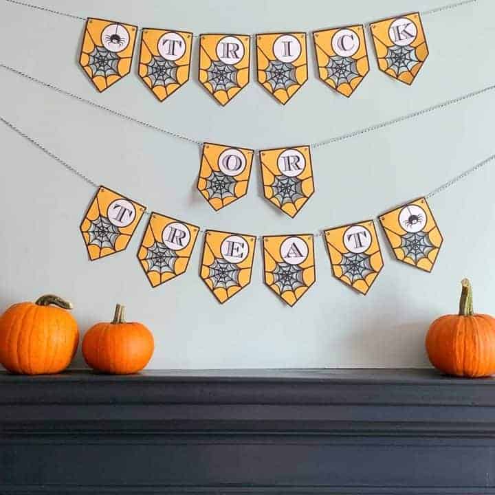 Make a free printable Halloween banner