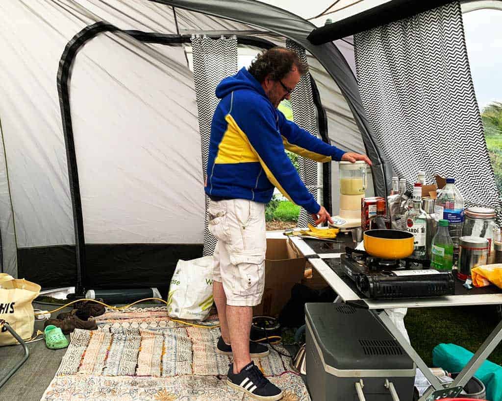 the OLPRO View 420 Caravan Inflatable Porch Awning