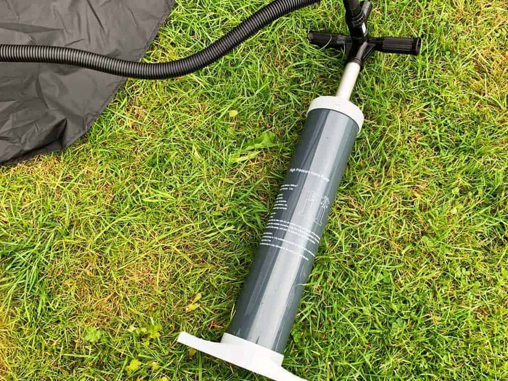The pump that comes with the The OLPRO View 420 Caravan Inflatable Porch Awning works brilliantly