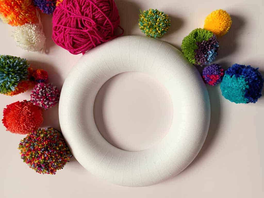 Polystyrene ring is great for ,making wreaths