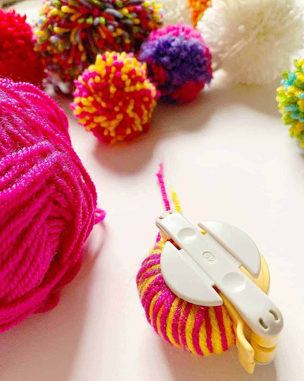 Pom pom makers are a fantastic way of making pom poms quickly and easily!