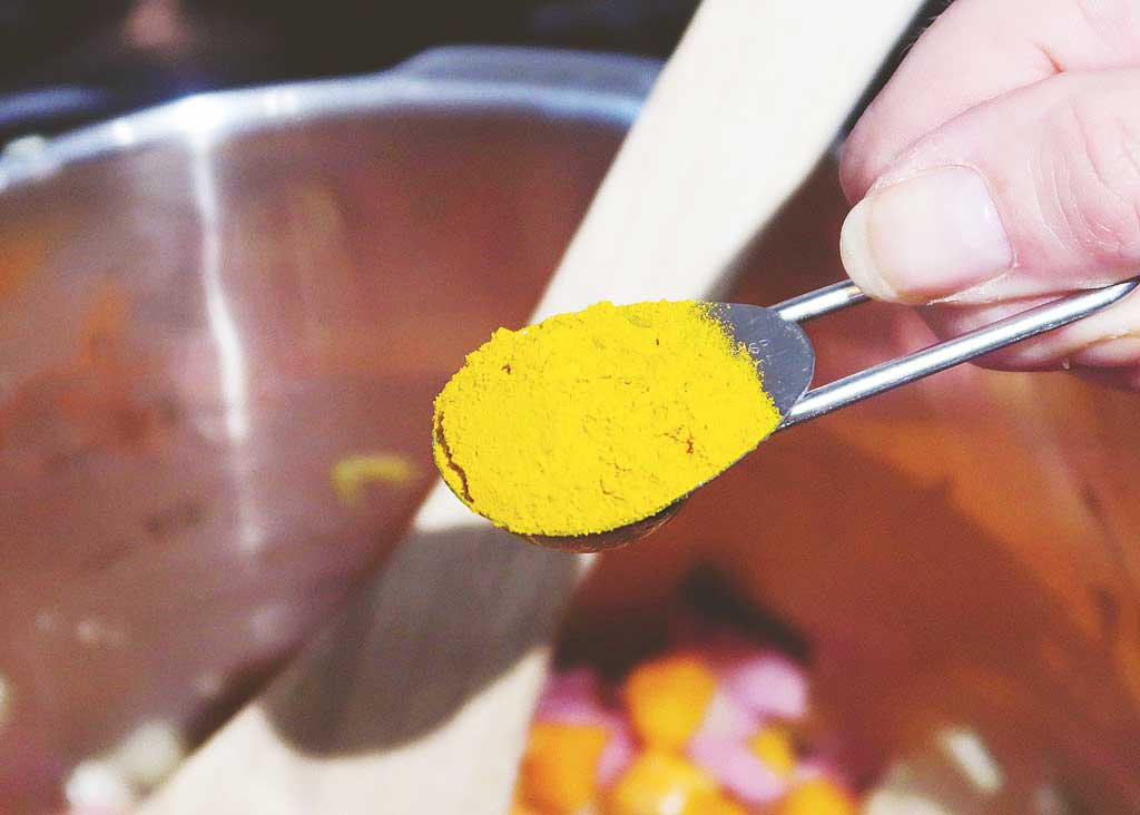 A Simple Recipe For Instant Pot Lentil Soup For Veganuary which includes turmeric
