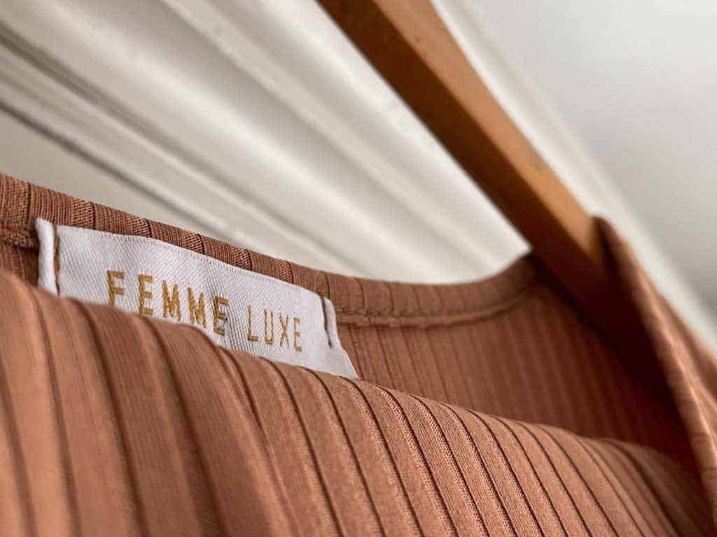 This belted loungewear set from Femme Luxe is perfect work from home fashion