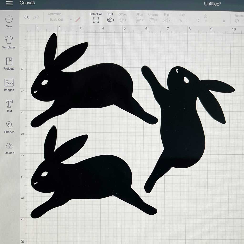 Free Bunny PNG File to use on the Cricut