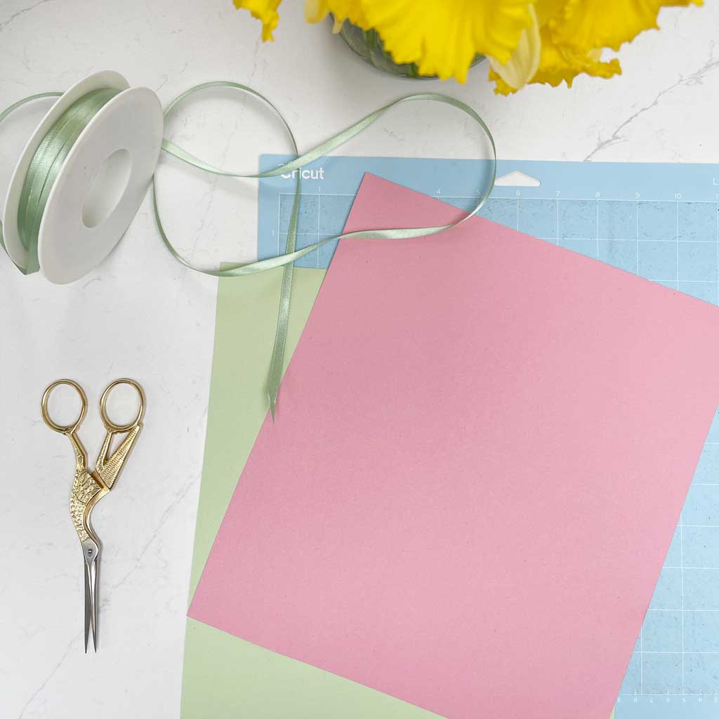 Pretty coloured card to make Easter decorations
