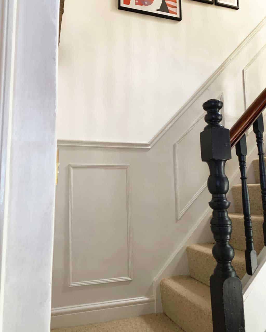 fake panelling staircase