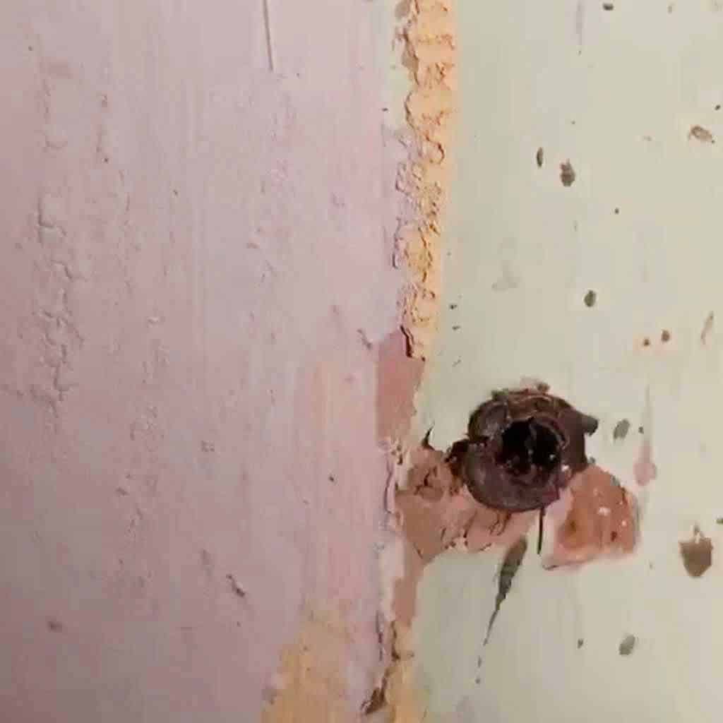  remove a wall plug or rawl plug before filling