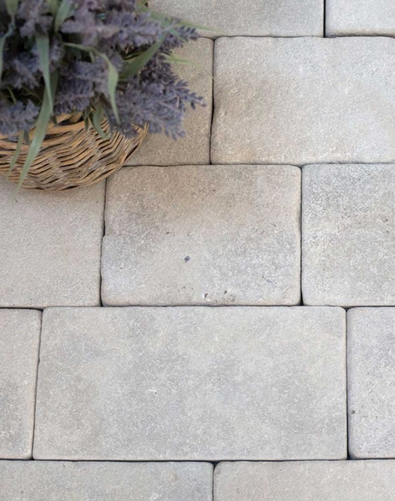 As well as limestone paving, Quorn also sells limestone cobbles.