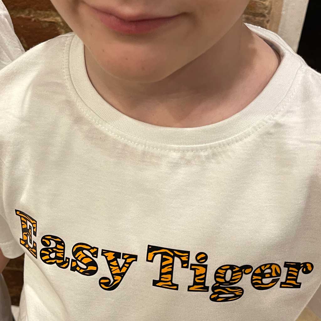 Make Year of the Tiger T Shirts With My Free Tiger Striped Font SVG PNG Files (Full Alphabet)