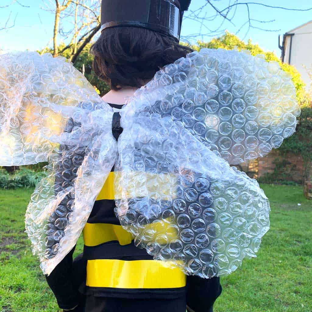 No sew easy DIY bee wings