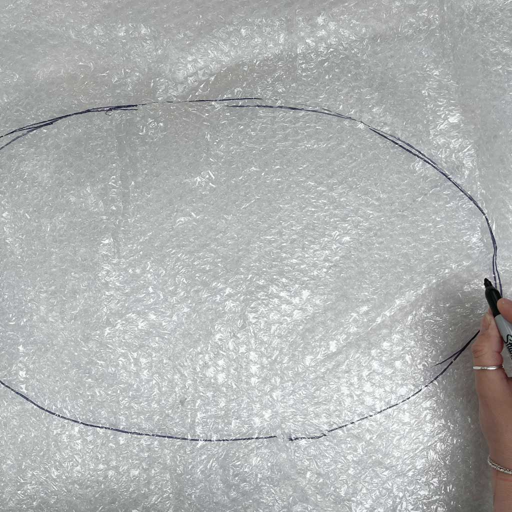 No sew DIY bee wings tutorial — step 1