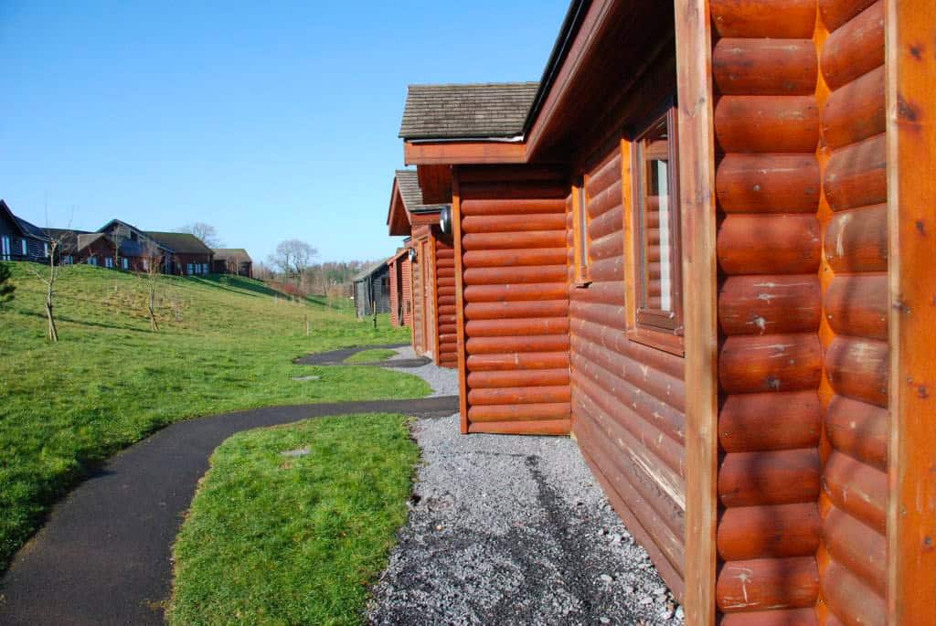 Caldey Lodge Bluestone | The side
