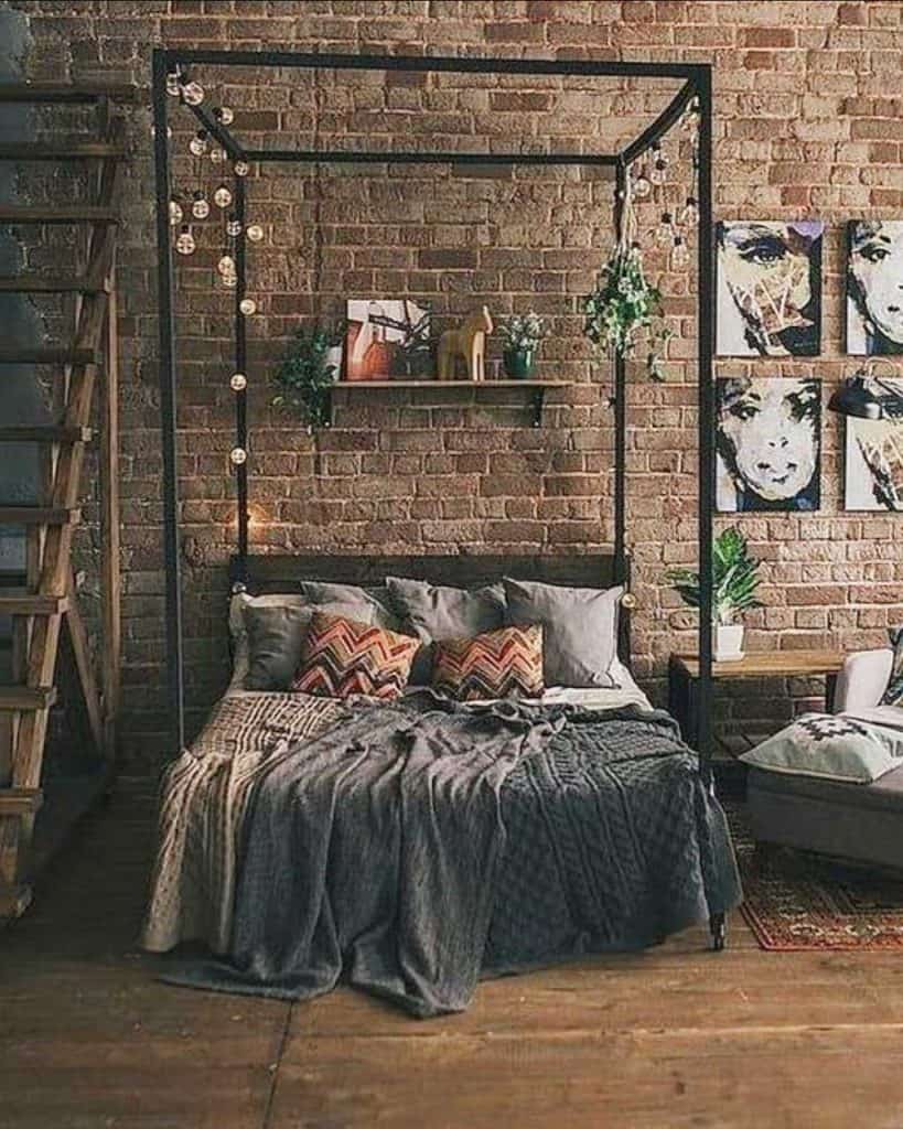 How to Get The Industrial Aesthetic Bedroom Look on a Budget