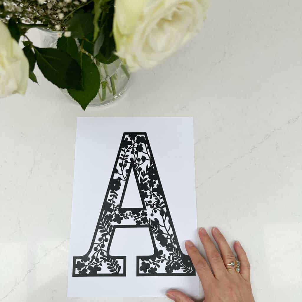 A Fall Floral Alphabet SVG to Use In Your Craft Projects