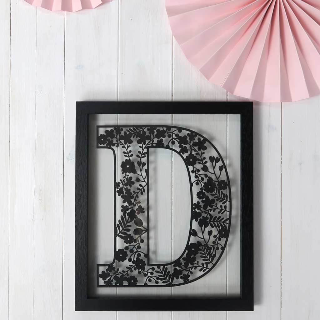 A FREE Floral Alphabet SVG to download and use in your craft projects.