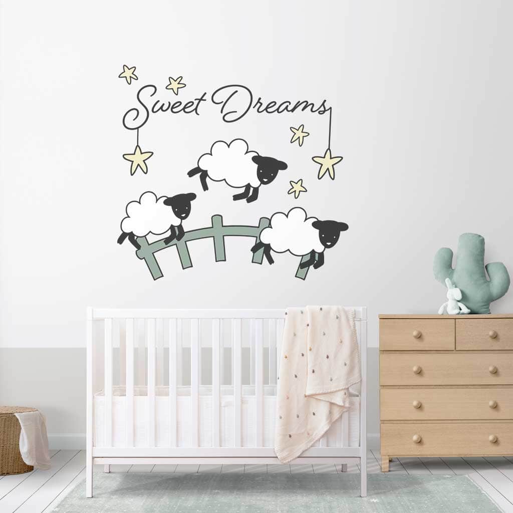 Counting Sheep Sweet Dreams Wall Decal