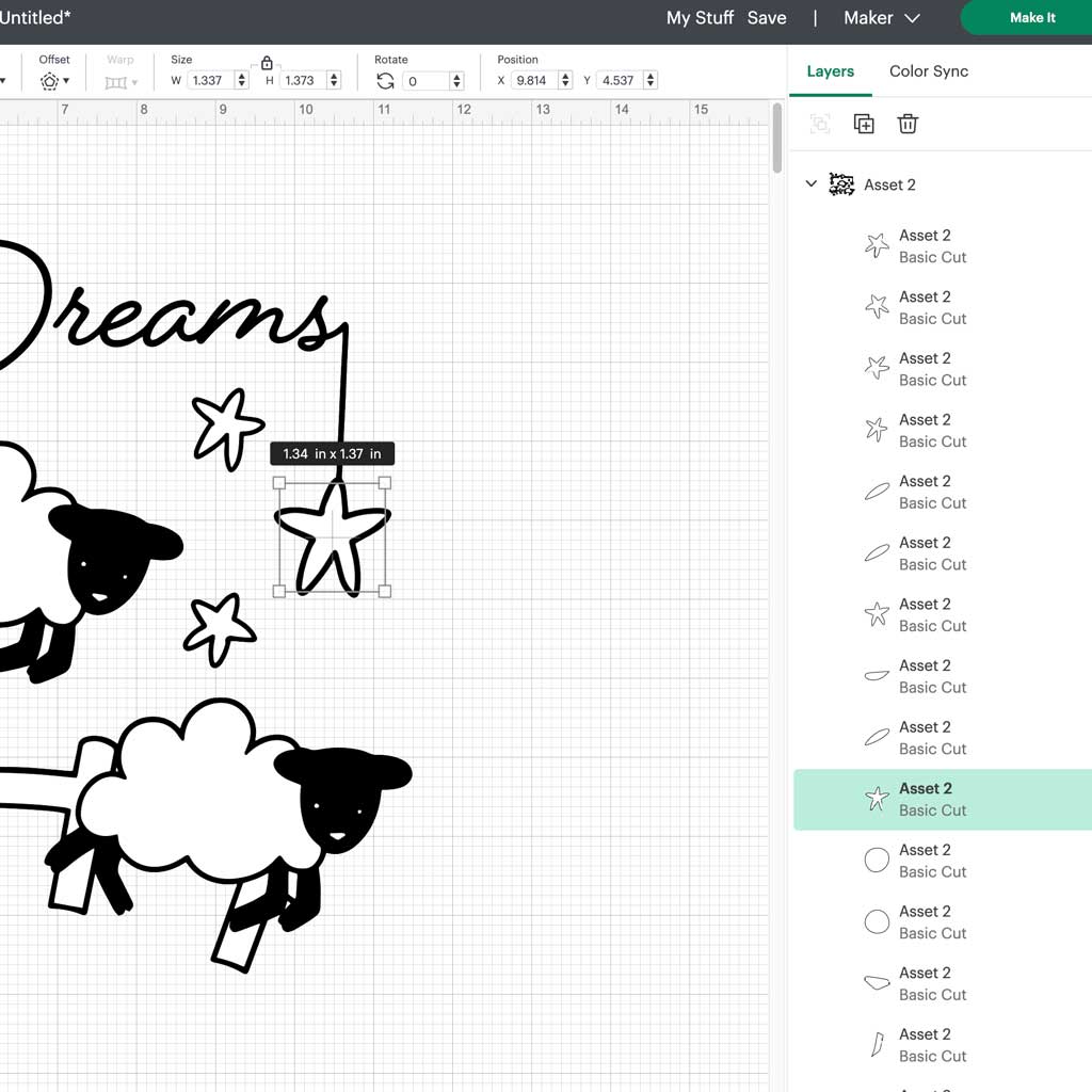 Counting Sheep Sweet Dreams Wall Decal