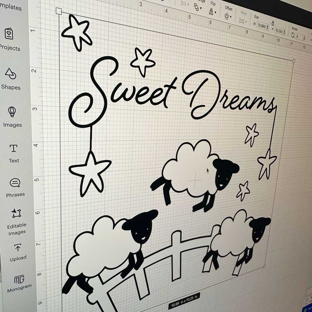 Counting Sheep Sweet Dreams Wall Decal