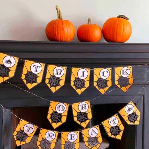 DIY printable halloween banner