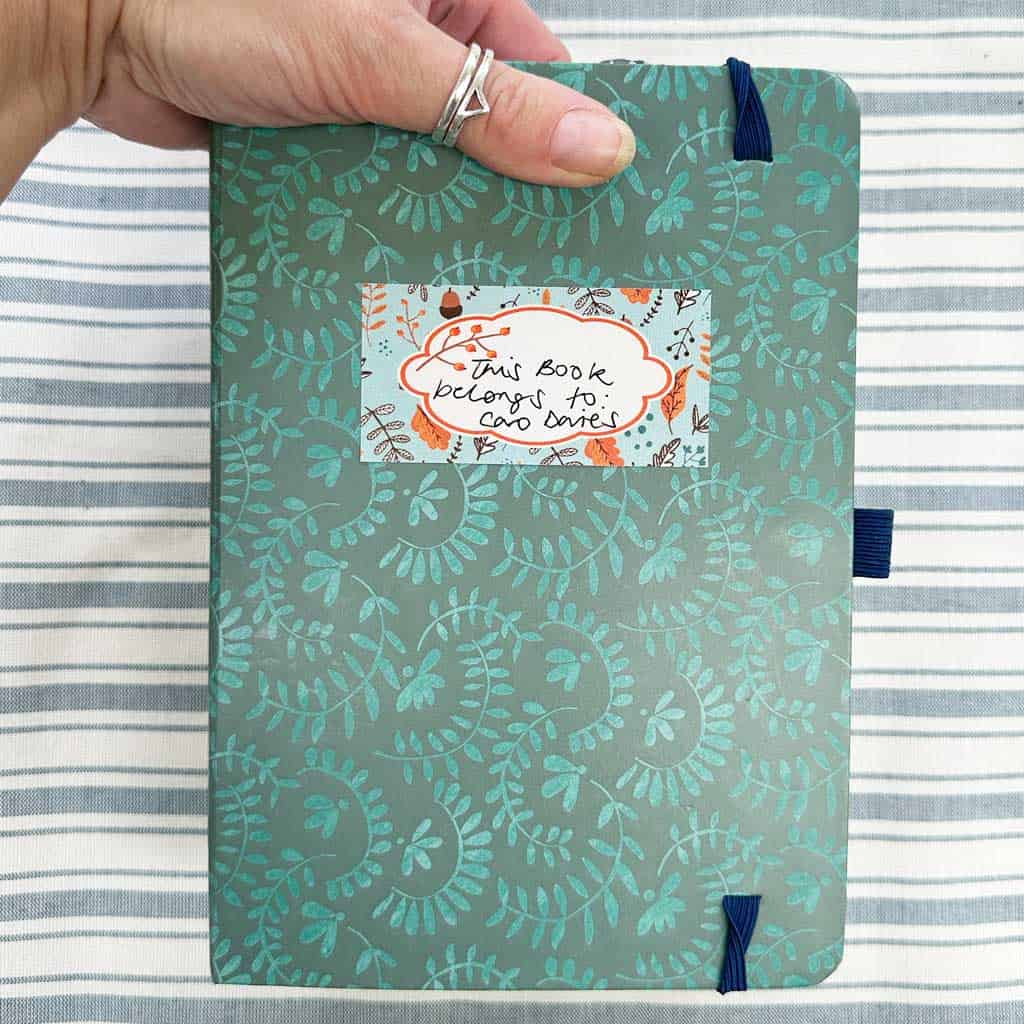 Free printable labels template for bookplate stickers.