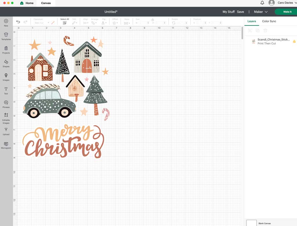Use these free printable Scandi-inspired Christmas stickers on gifting, Christmas cards and scrapbooking projects.