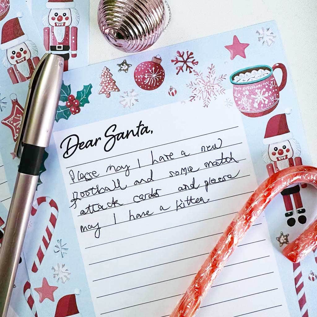 Free printable template letter to Santa