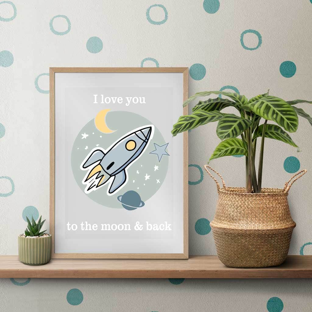space svg printed out to create artwork