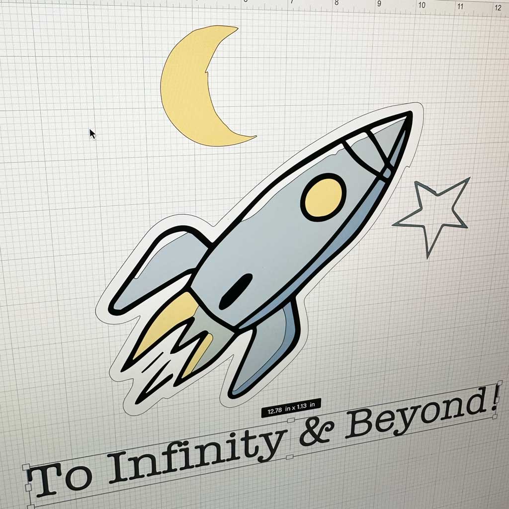 Use your space svg on a Cricut or Silhouette machine.