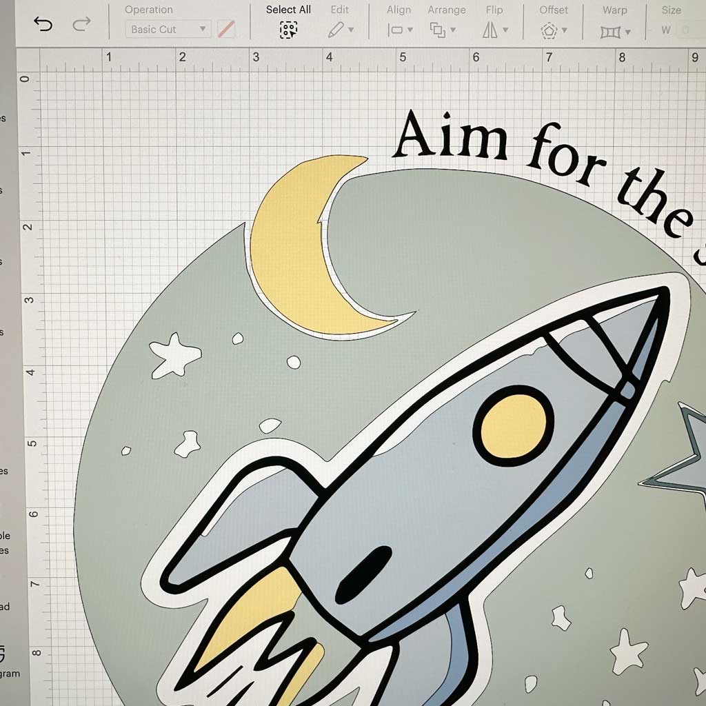 Use your space svg on a Cricut or Silhouette machine.
