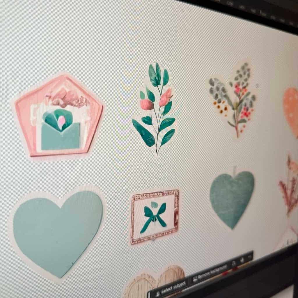 Free Printable Valentines Stickers and Envelope Seals