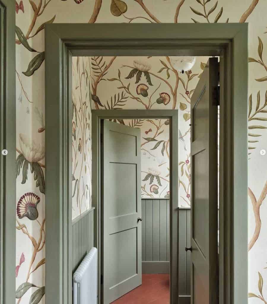 12 Sage Green Paint Colours for Every Interior: this is Drab Green by Edward Bulmer.