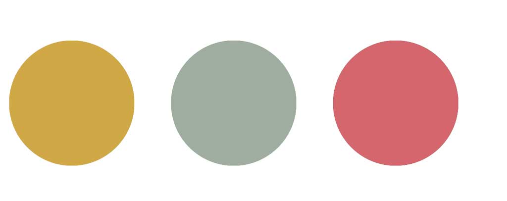 Colours that go best with sage green — contrasting colours.