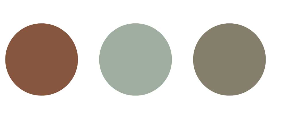 Colours that go best with sage green — earthy tones.