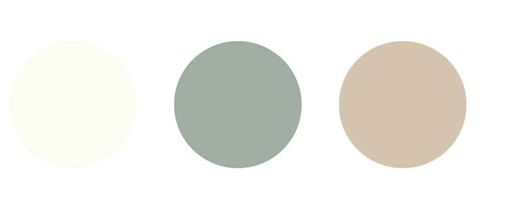 Colours that go best with sage green — neutrals.