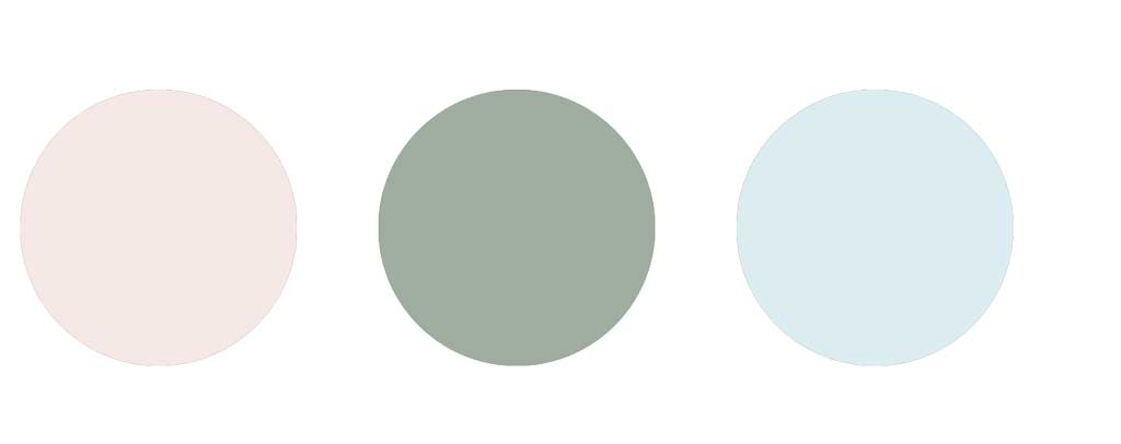 Colours that go best with sage green — soft pastels.