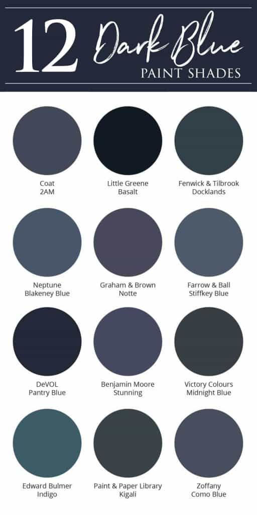 12 of the best dark blue paint colors