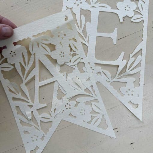 Free Easter Banner Papercut Template