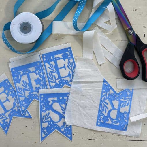 Free Easter Banner Papercut Template
