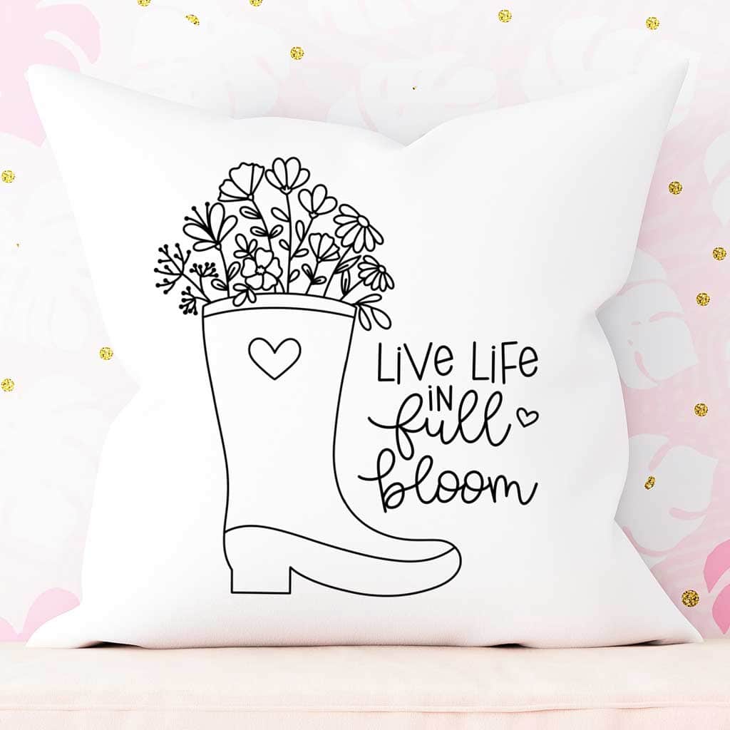 Free Springtime SVG Files — Live life in full bloom.