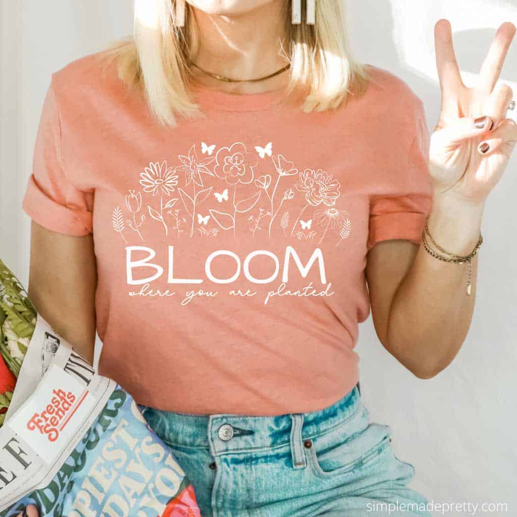 Free Springtime SVG Files - bloom where you are planted.