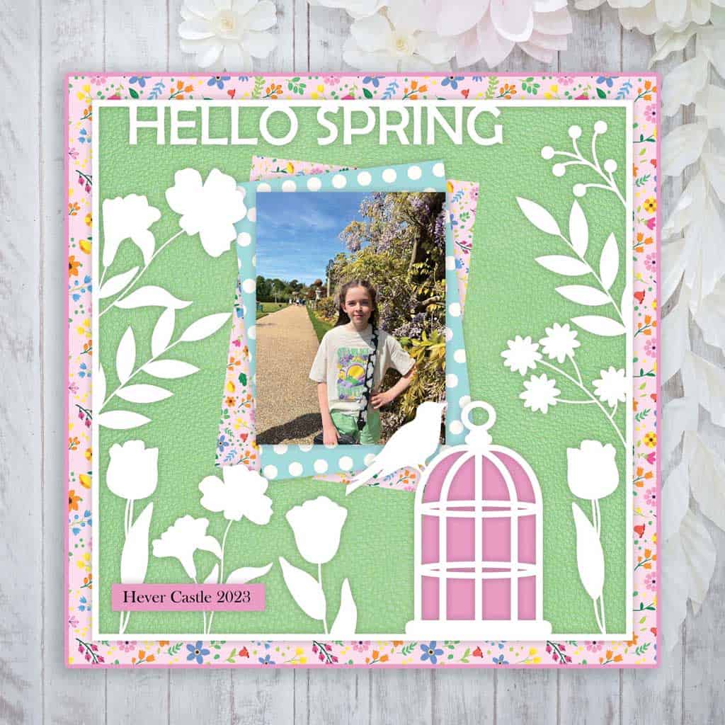 Free Springtime SVG Files - spring crafting frame.