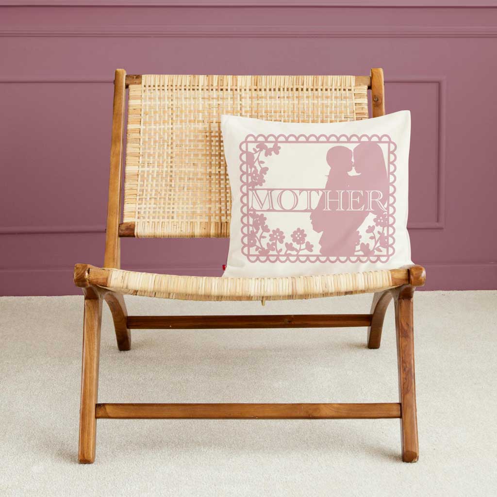 Free mothers day card template used to create a cushion.