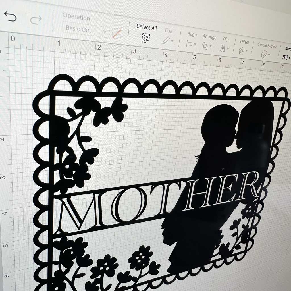 Looking for a sweet and thoughtful gift to make for Mother's Day? I've created a mothers day card design that your mum or grandmother will treasure forever. You can either print it directly onto card or cut the design out of paper and frame it. The Mothers Day card template files are simple to download. Simply follow the instructions!